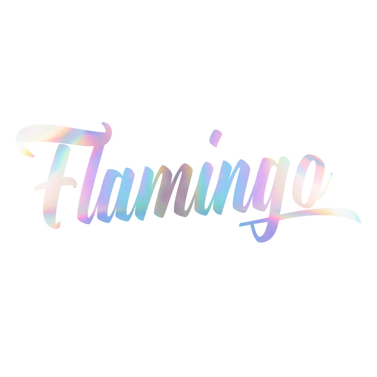 Ikrz | Flamingo | OilSlick Aufkleber 19x8cm