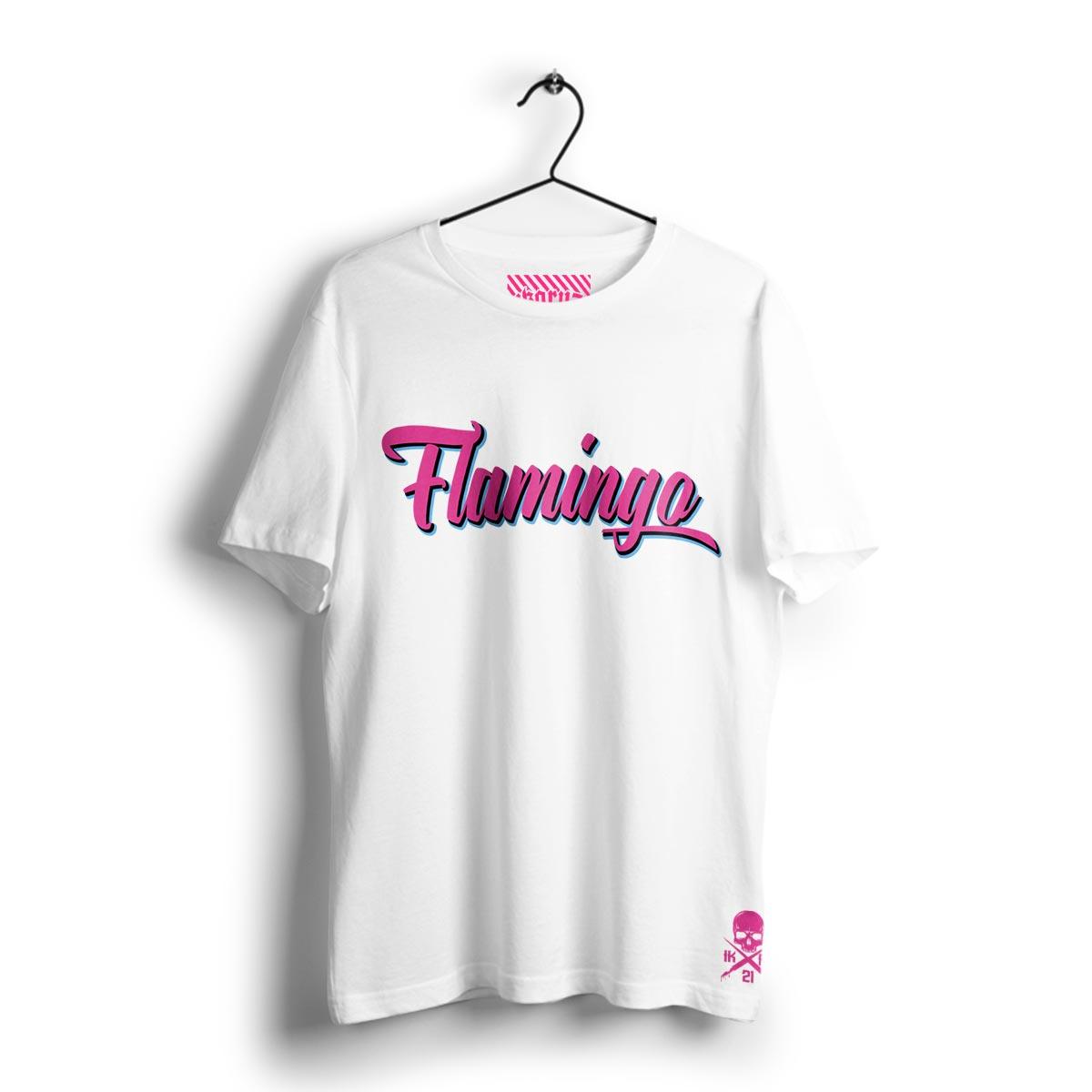 Ikrz | Flamingo | White Shirt - Ikaruz