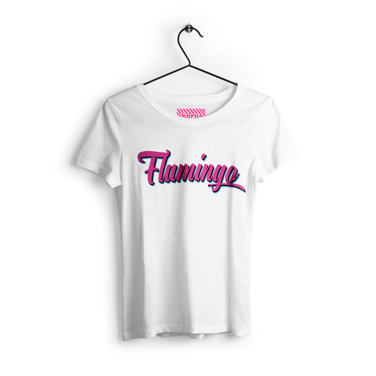 Ikrz | Flamingo | Women White Shirt - Ikaruz