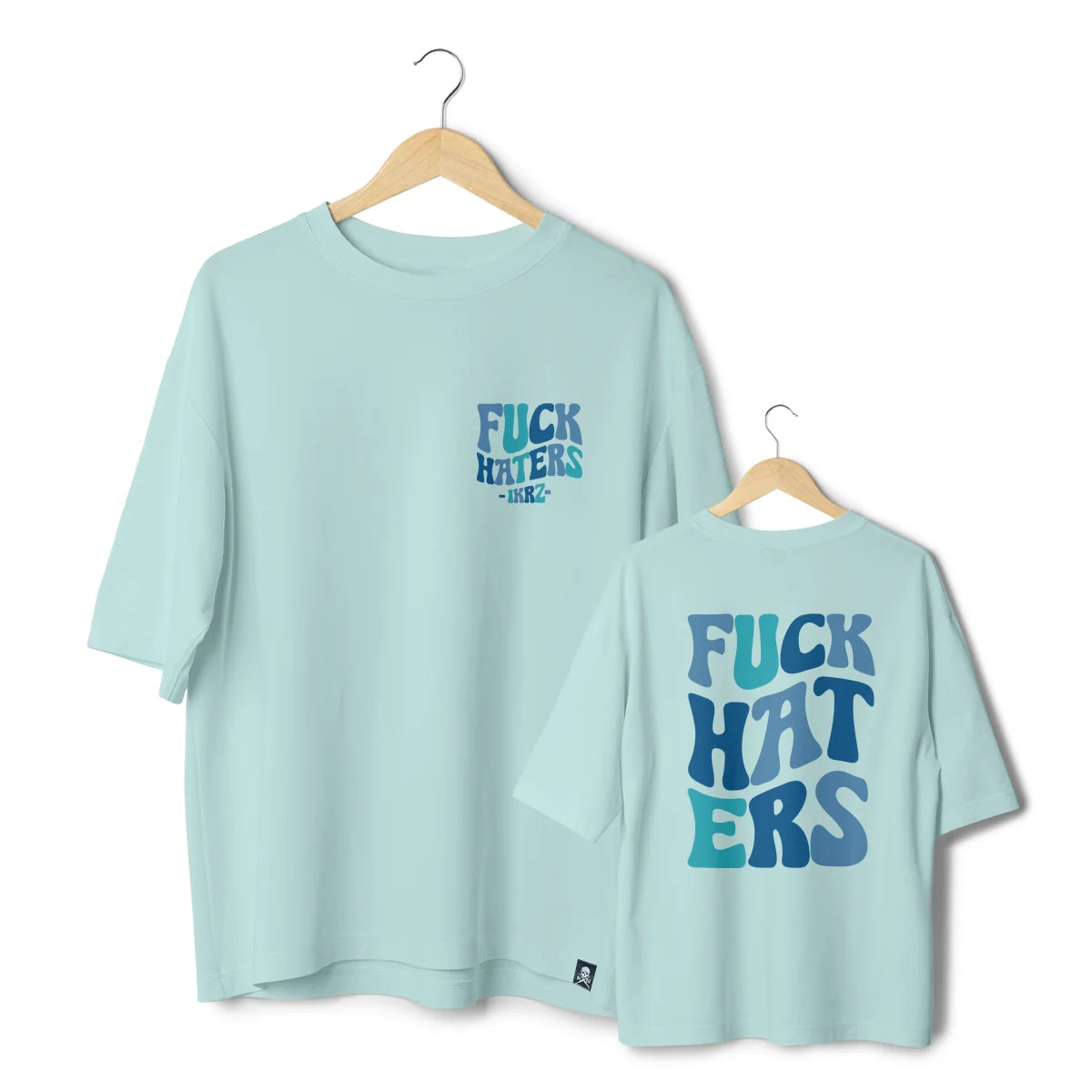 Ikrz | Retro Haters | oversized blue Shirt